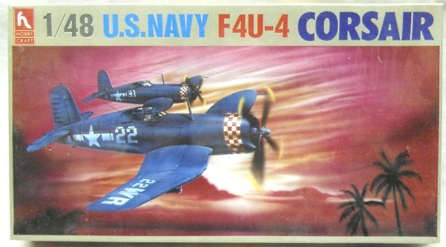 Hobby Craft 1/48 Vought F4U-4 Corsair - US Marines VMF-312 (Ex-Idea / Ex-Monogram) - (F4U4), HC1511 plastic model kit